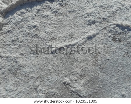 Close up view of salt pattern found in Death Valley, California.