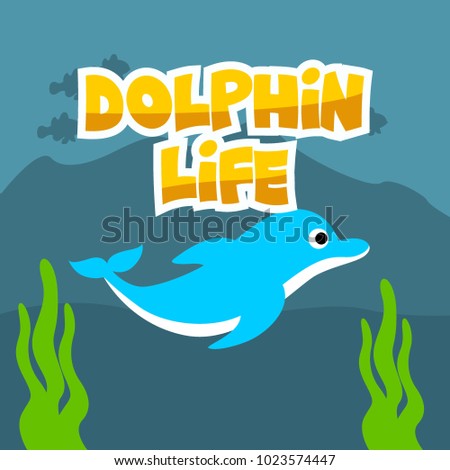 Dolphin Life Illustration