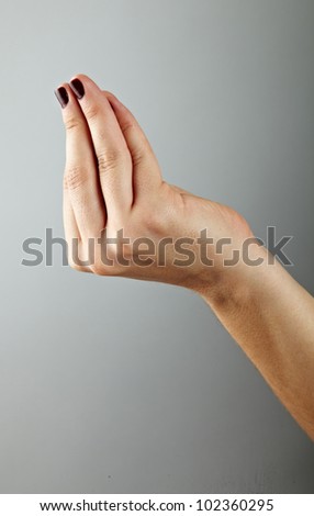 Woman hand