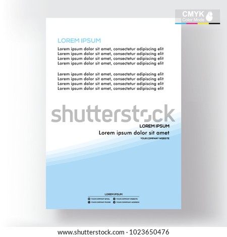 abstract template shape blue and white color set, suitable for flyers, letterhead, brochure and magazine.modern design. vector illustration