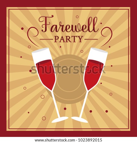 Farewell Party Illustration Design