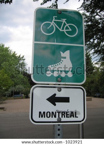 montreal sign_skating, biking