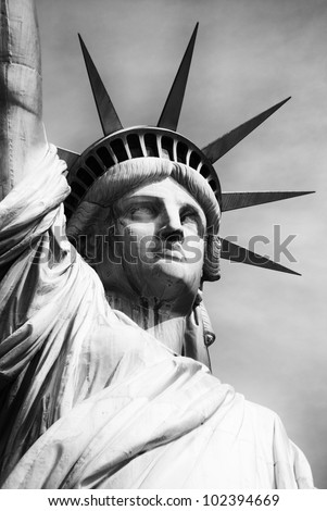 american statue of liberty-manhattan-new york city