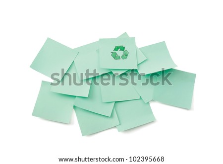 Recycle Sign, isolated on white background