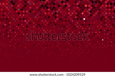 Dark Red vector abstract pattern with circles. Geometry template for your business design. Background with colored spheres.