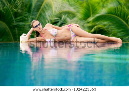Pool girl holidays Thailand