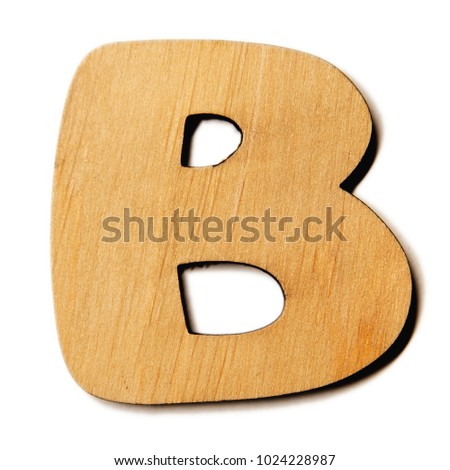 Letter B of the English alphabet