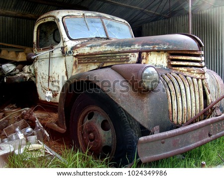 Old chevy truck                                Royalty-Free Stock Photo #1024349986