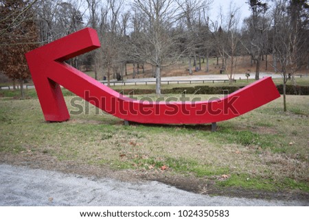 Red Arrow in a Park