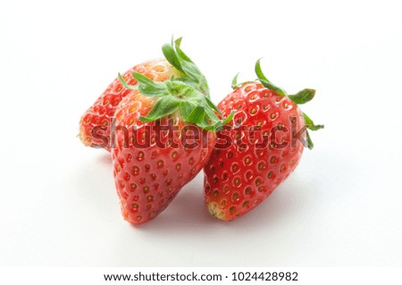 strawberry in white background