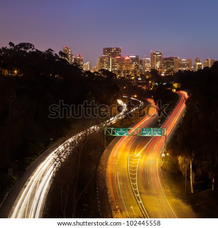 The Most Beautiful Highway - Downtown San Diego from the Cabrillo Bridge