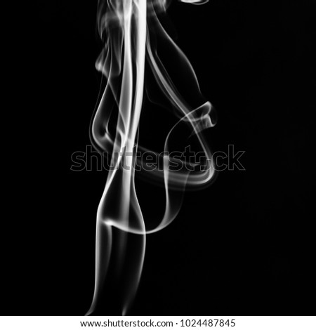 Abstract fog or smoke move on black color background