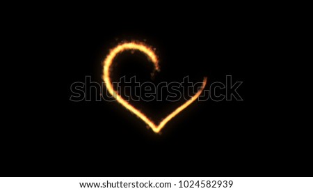 Out of focus shining sparkly heart with bokeh used as a background to your logo or title. Abstract heart shape dust particles. Can be used as valentine gift card.