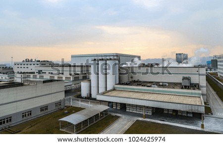 Modern industrial plant in Chongqing, China