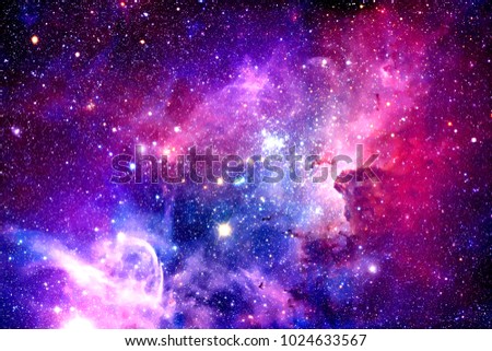 Bursting Galaxy - Elements of This Image Furnished by NASA