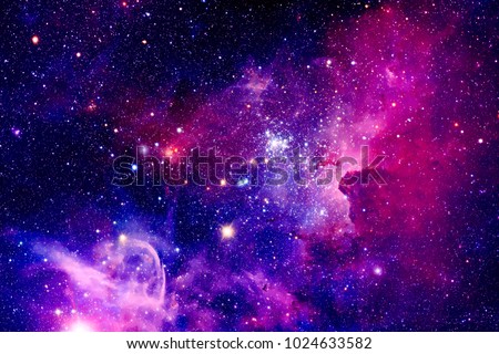 Bursting Galaxy - Elements of This Image Furnished by NASA Royalty-Free Stock Photo #1024633582