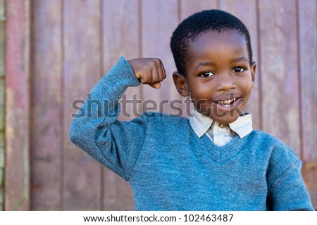 Confidence that can only grow out of a strong heart Royalty-Free Stock Photo #102463487