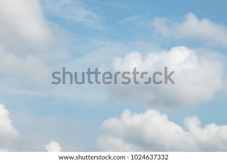 Blue sky with cloud in Thailand background