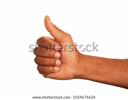 thumbs up gesture stock photo