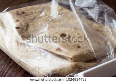 Turkish Lavash Durum Flat Bread for Gozleme or Traditional Wraps.