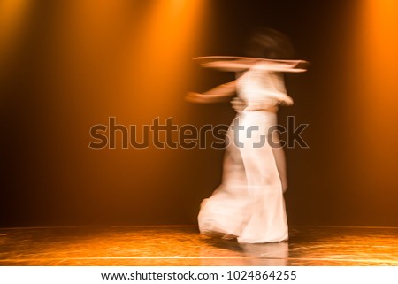 Abstract movement of the dance