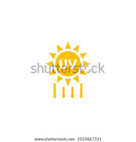 UV radiation, solar ultraviolet icon Royalty-Free Stock Photo #1024867321