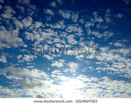 Sky texture and background from the clouds at sunset and dawn
