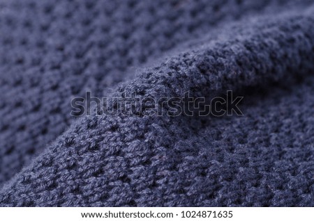 Blue cloth clothing textile material fabric macro