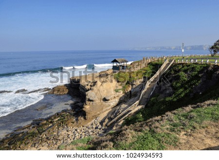 La Jolla coastline in California, just outside of San Diego.