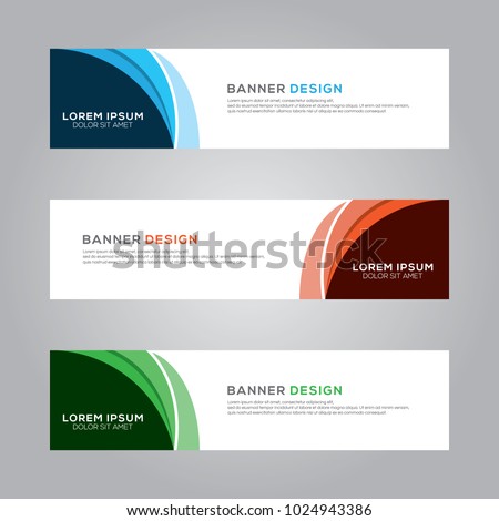 Abstract Modern Banner Background Design Vector Template Royalty-Free Stock Photo #1024943386