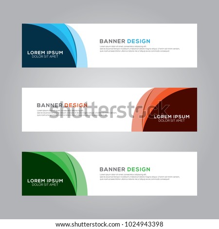 Abstract Modern Banner Background Design Vector Template Royalty-Free Stock Photo #1024943398