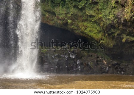 Hidden Waterfall Cave / Passage Way In New Zealand. 