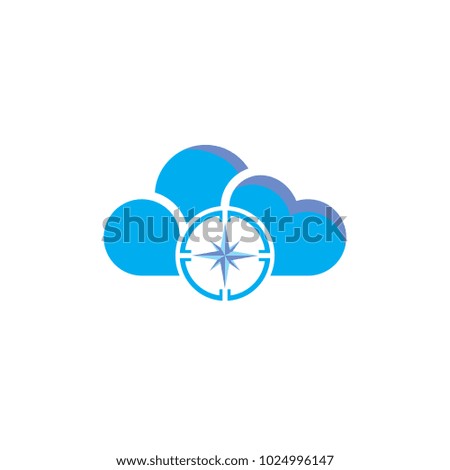 Compass Cloud Logo Icon Design
