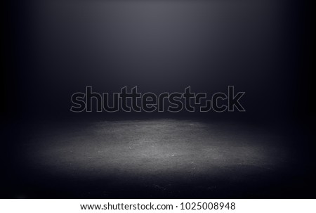 dark room with light background.