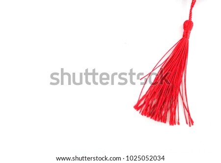 chinese new year ornament hanging isolated white background