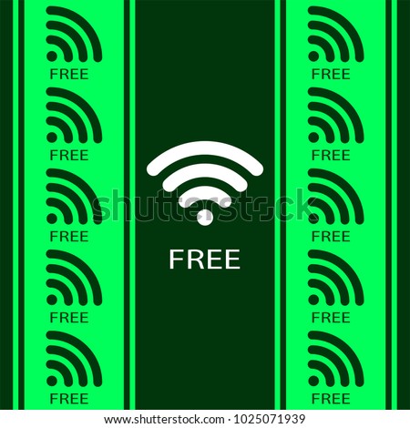 Wifi Free Password Concept Design Vector Illustration