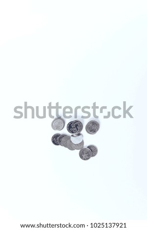 Malaysia coin isolated on white background