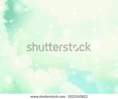 soft colorful background sky with flare white lucent lights blurry