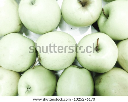 Pastel colored apples