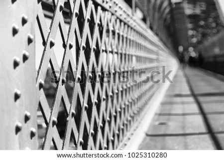 in  australia  sydney from the bridge the steel metal structure like background