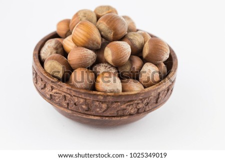hazelnuts inside a bowl