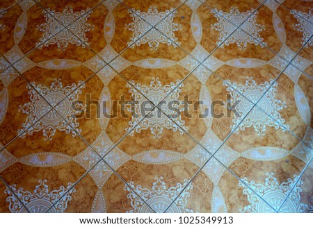 Classic ceramic tile texture and background