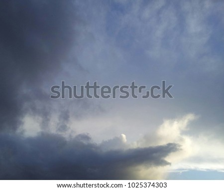 Evening sky clouds