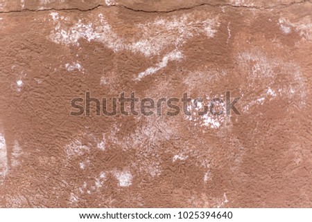 Brown wall background with white, for designer, abstract vintage grunge