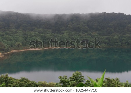 Lake Botos surrounded by cloud forest - Poas Volcano National Park, Costa Rica