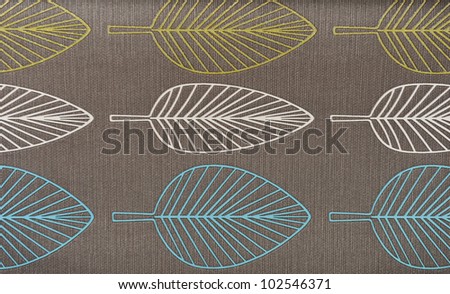 seamless simple shape leaves wallpaper pattern.
