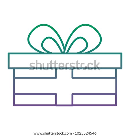 cute gift box wrapped ribbon bow