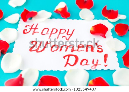 International Women's Day. Concept of Happy Women's Day.