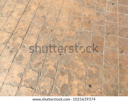 Stamp concrete floor texture pattern background