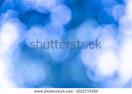 Bule bokeh background from nature, blue bokeh abstract